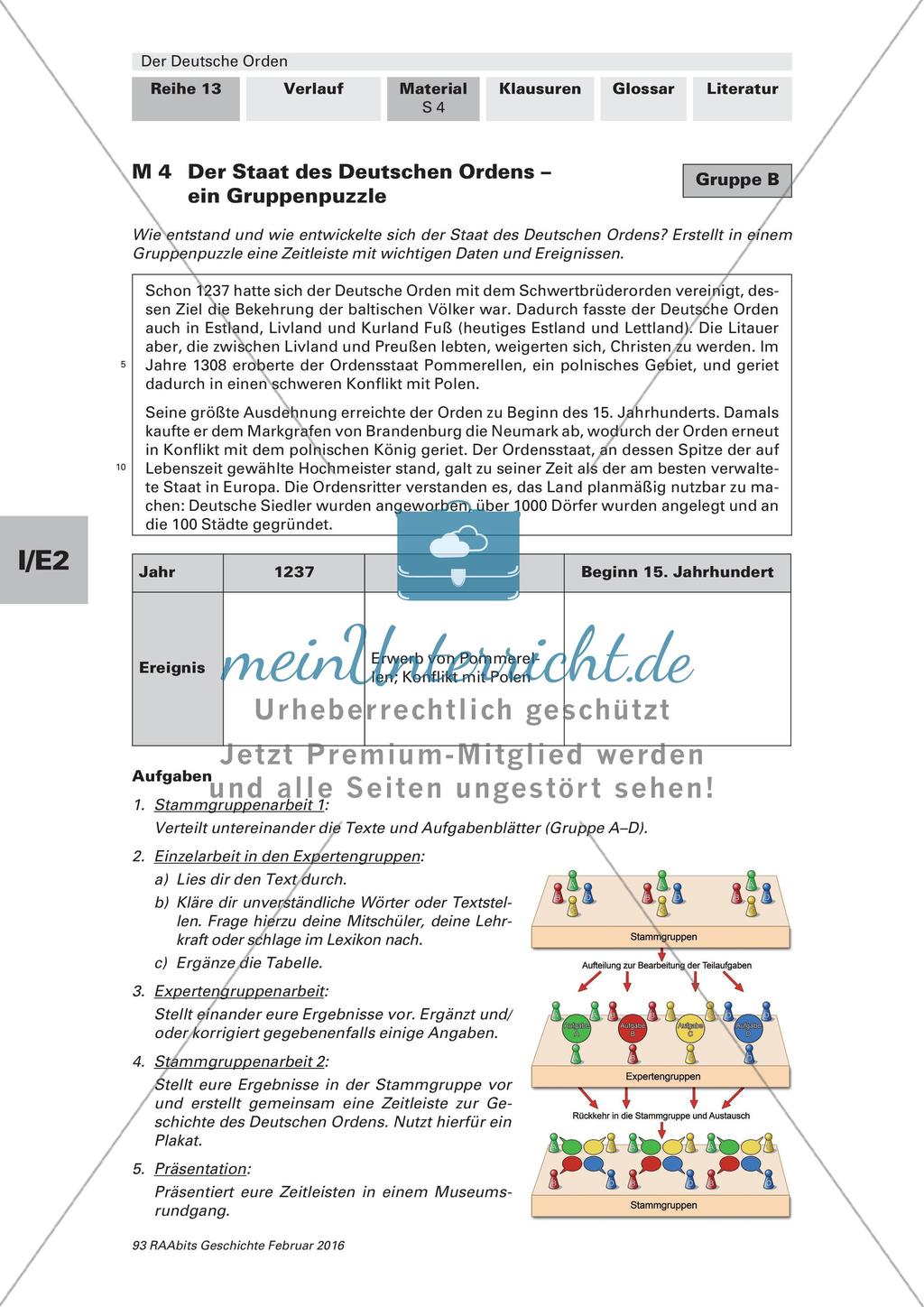 Der Ordensstaat: Einstieg und chronologischer Überblick Preview 4