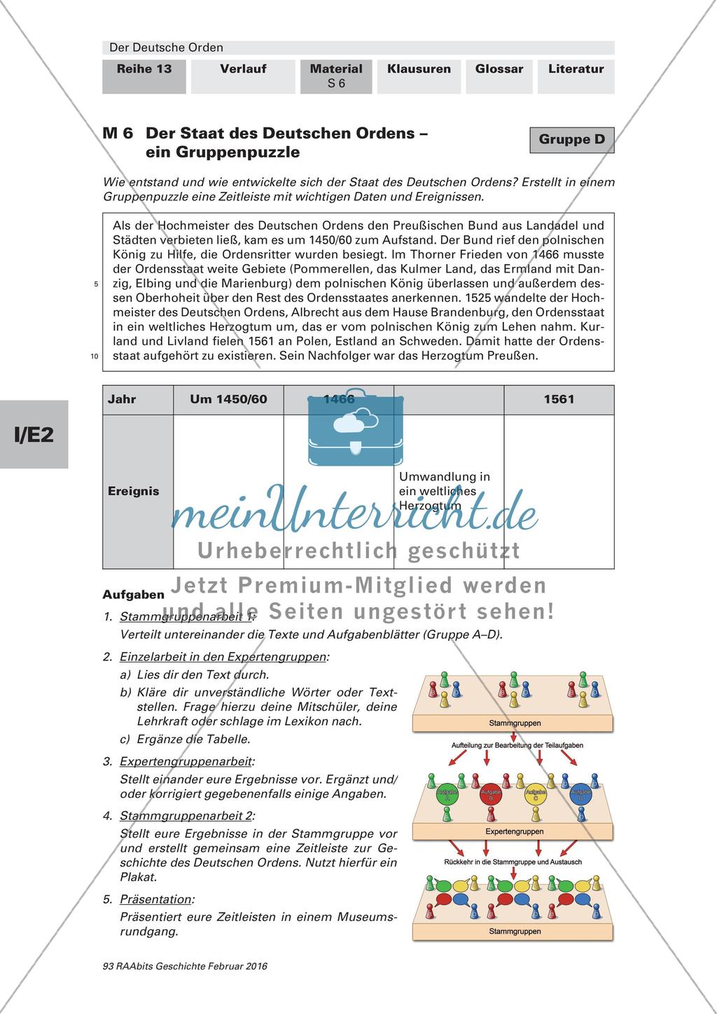 Der Ordensstaat: Einstieg und chronologischer Überblick Preview 6