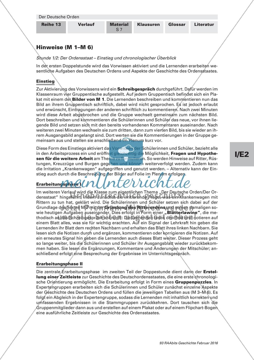 Der Ordensstaat: Einstieg und chronologischer Überblick Preview 7