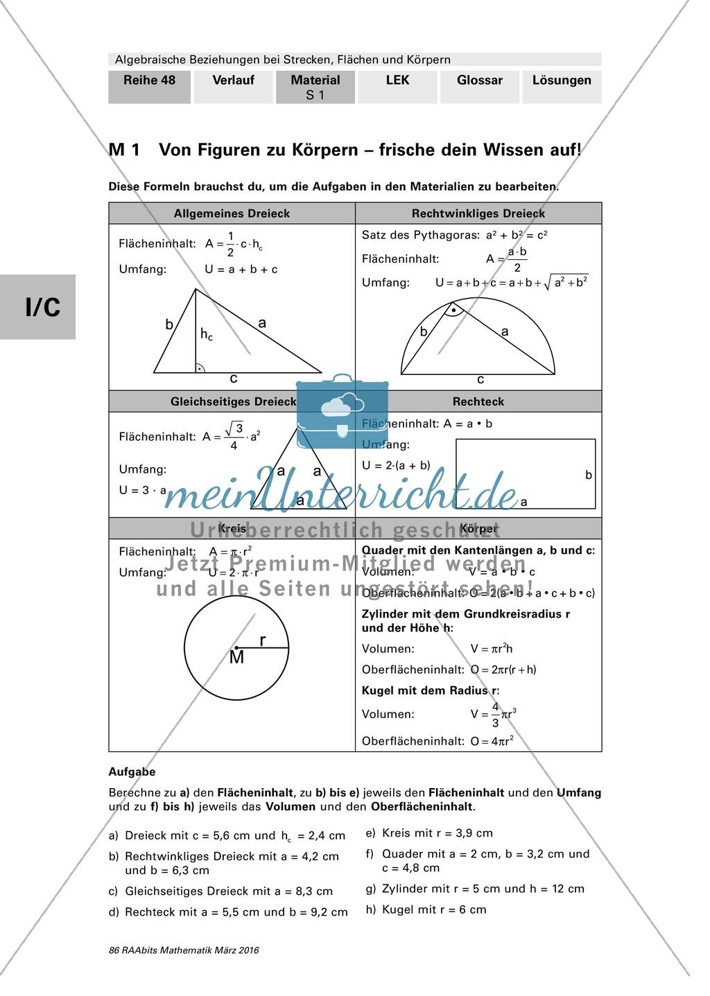 Einstieg: Geometrische Figuren im Größenvergleich Preview 1