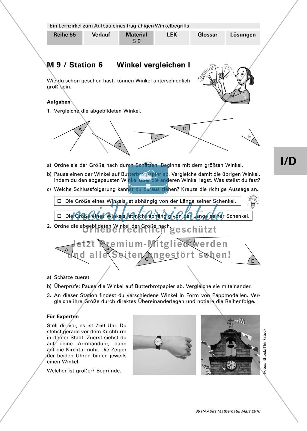 Lernzirkel: Winkelbegriff Preview 13