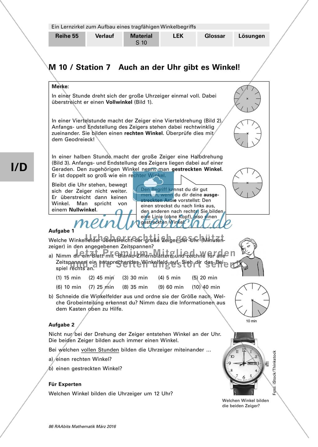 Lernzirkel: Winkelbegriff Preview 14