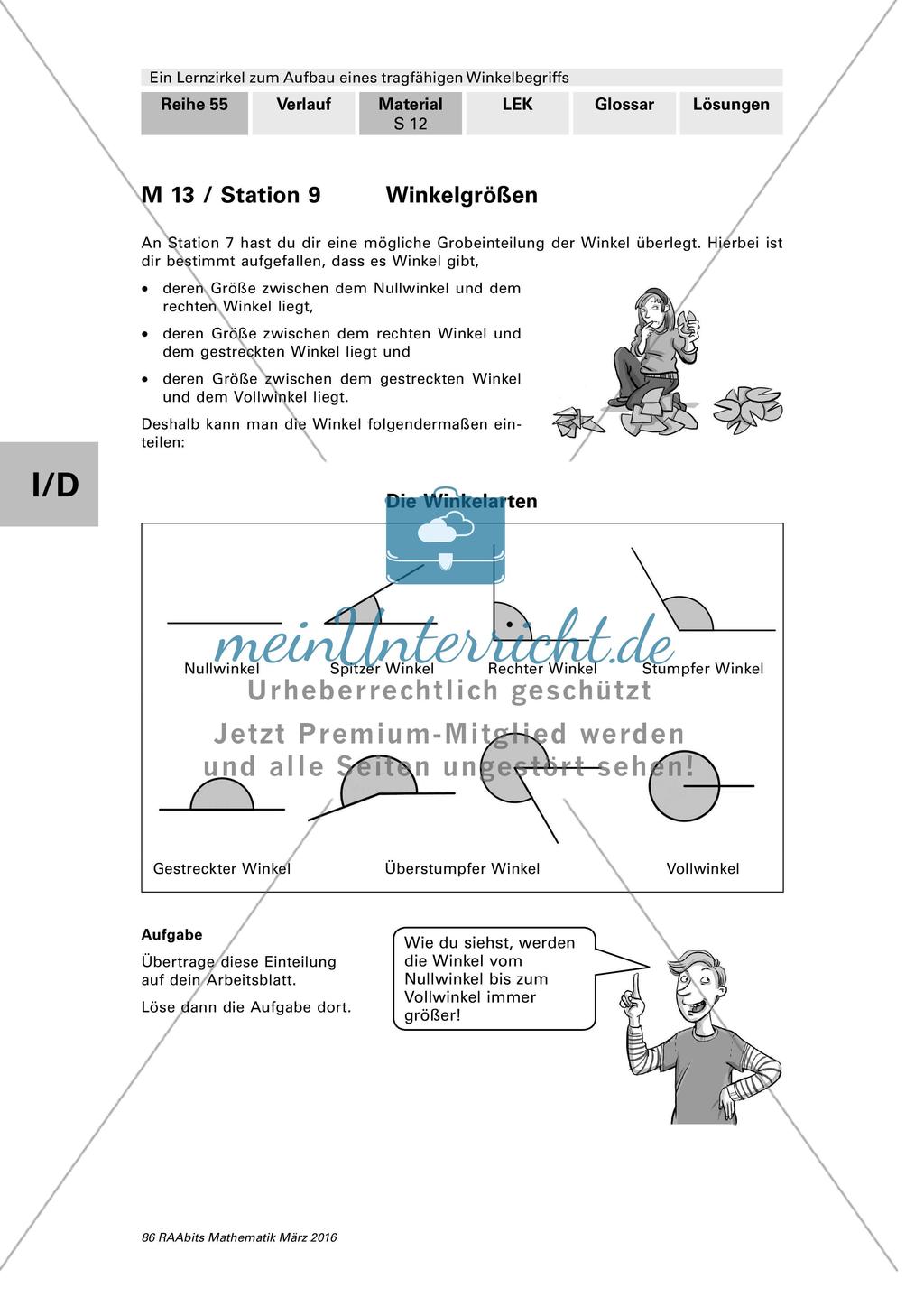 Lernzirkel: Winkelbegriff Preview 16