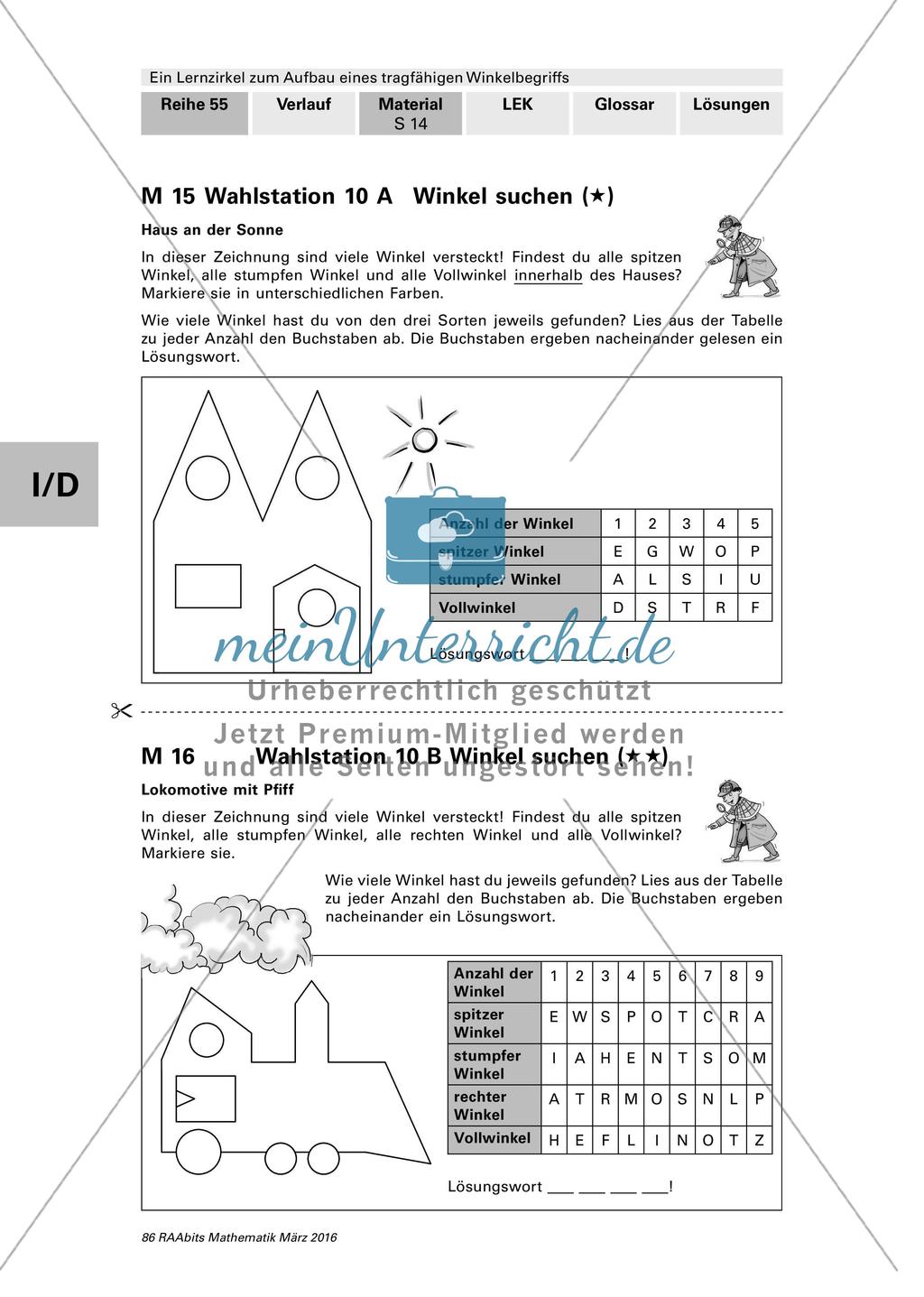 Lernzirkel: Winkelbegriff Preview 18