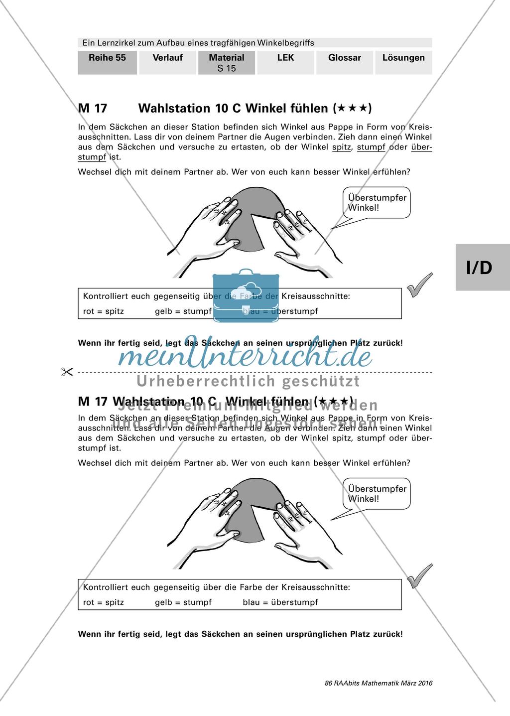 Lernzirkel: Winkelbegriff Preview 19