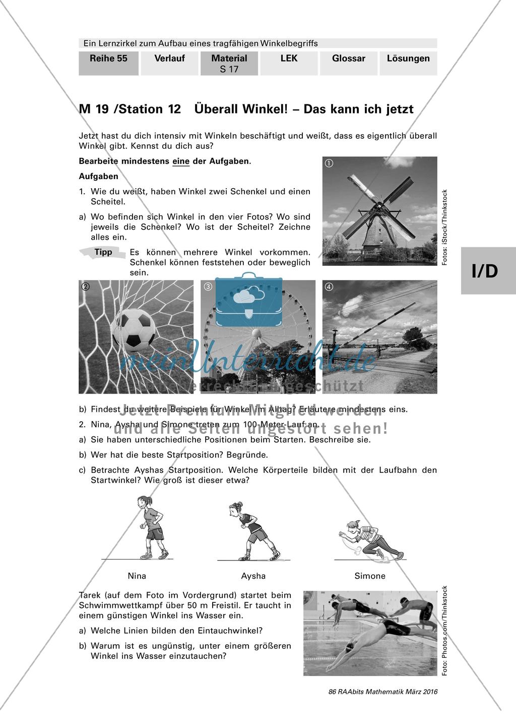 Lernzirkel: Winkelbegriff Preview 21
