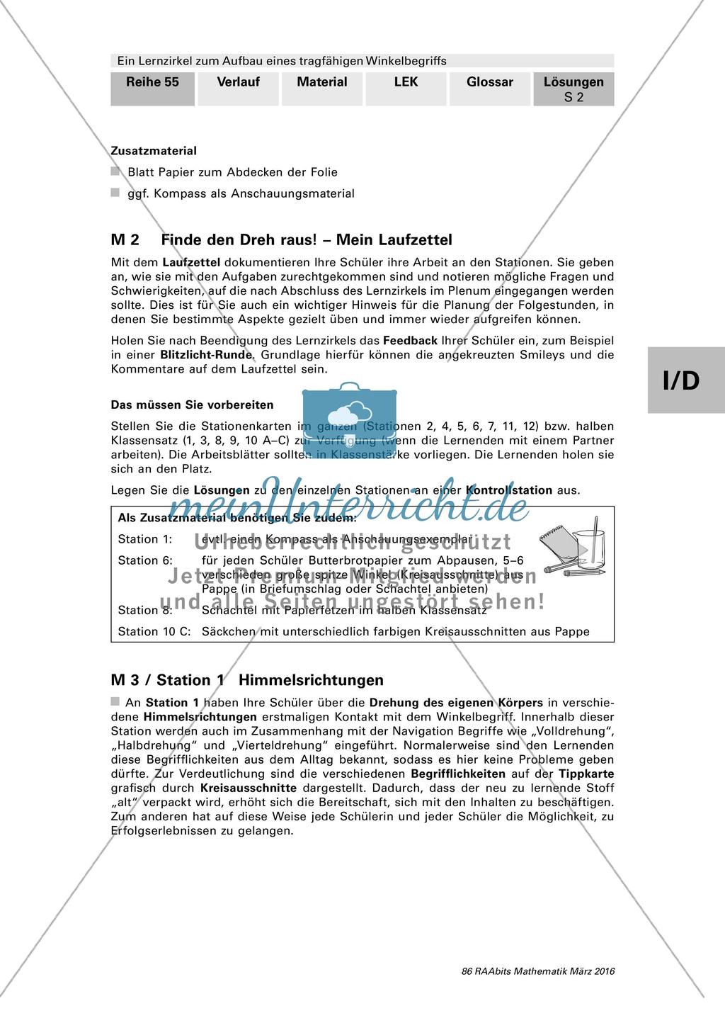 Lernzirkel: Winkelbegriff Preview 23