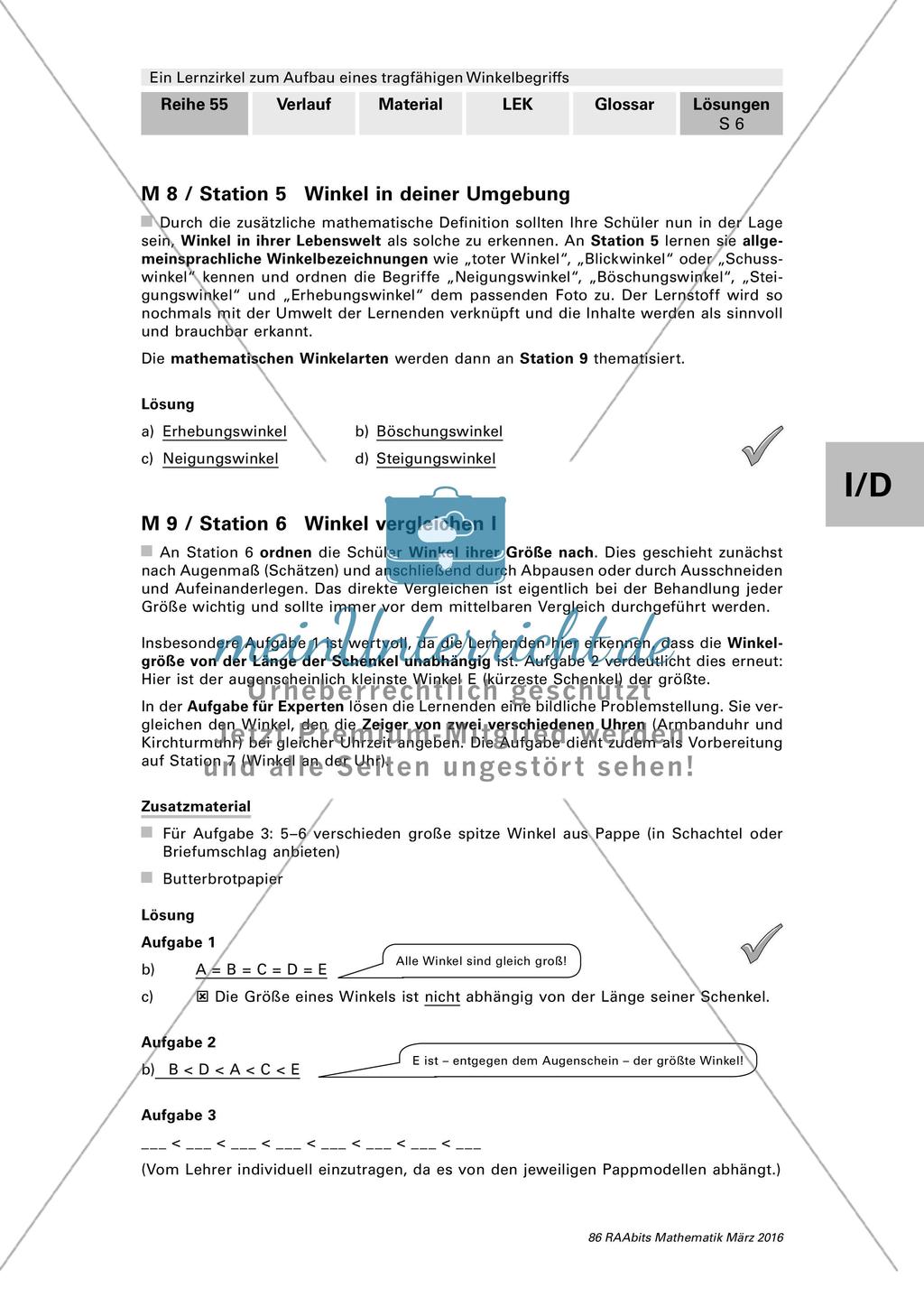 Lernzirkel: Winkelbegriff Preview 27