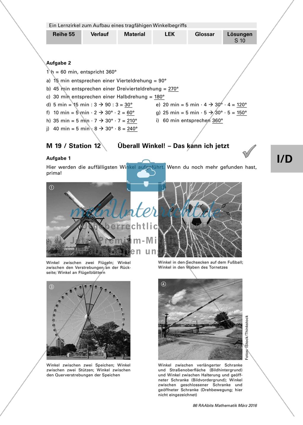 Lernzirkel: Winkelbegriff Preview 31