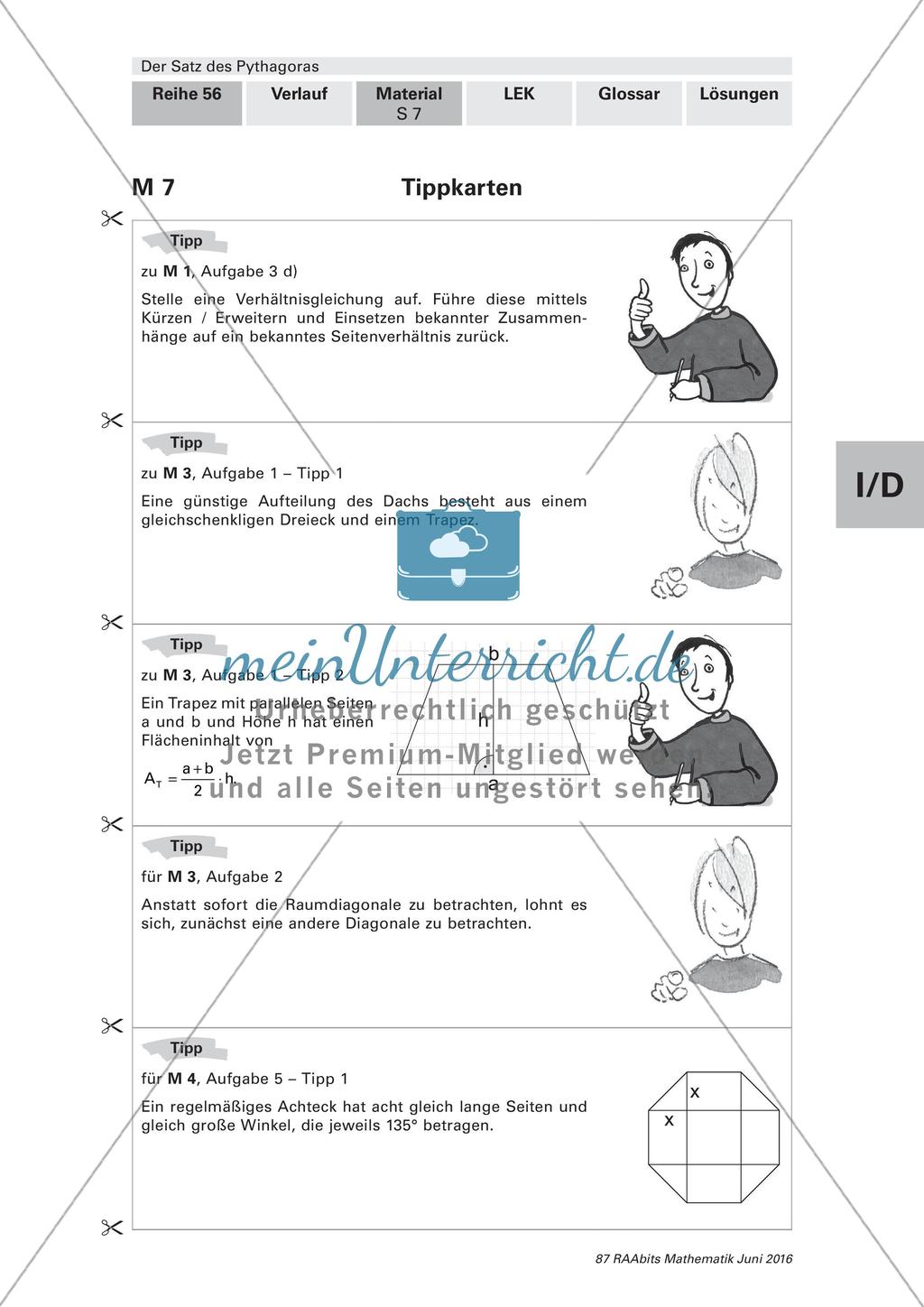 Satz des Pythagoras in der Architektur Preview 11