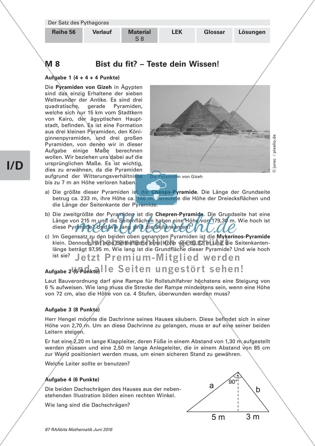 Satz des Pythagoras in der Architektur Preview 12