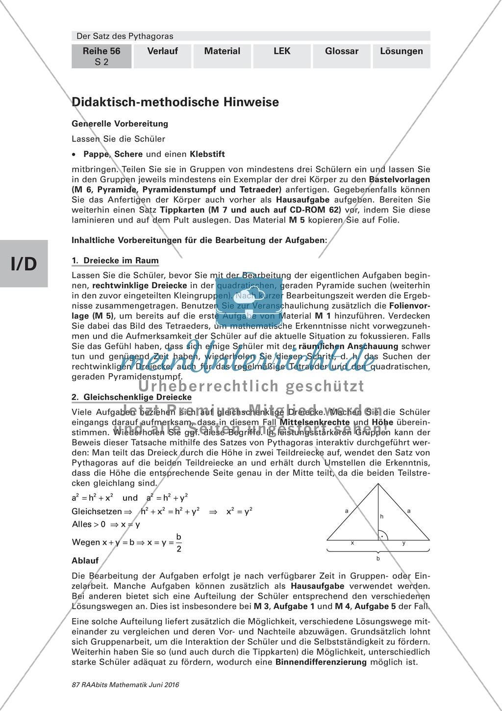 Satz des Pythagoras in der Architektur Preview 2