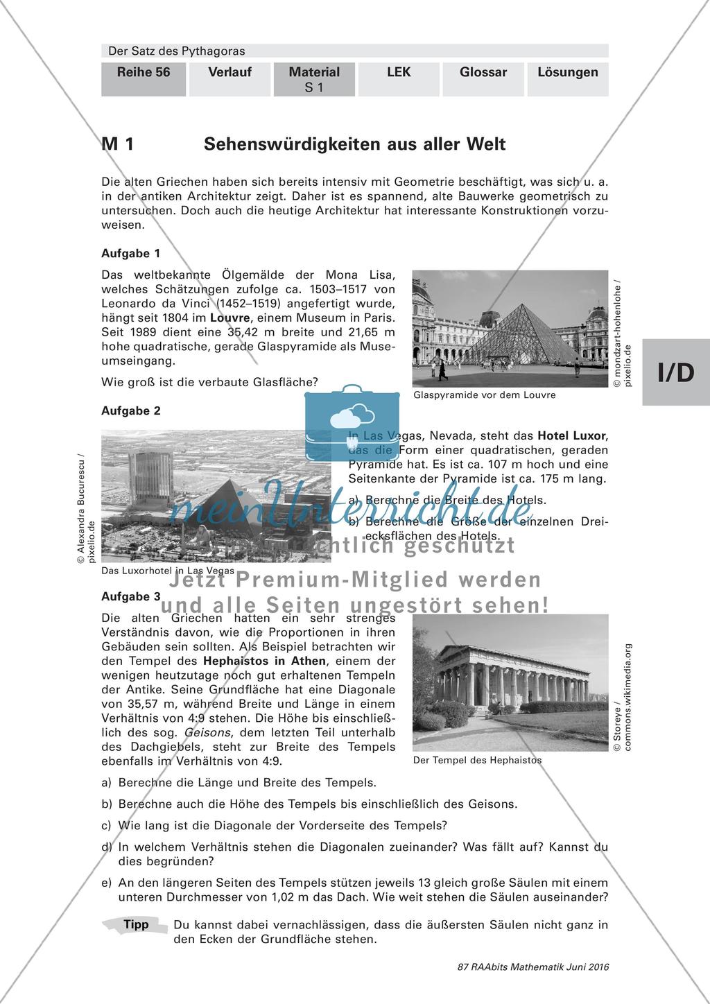 Satz des Pythagoras in der Architektur Preview 5