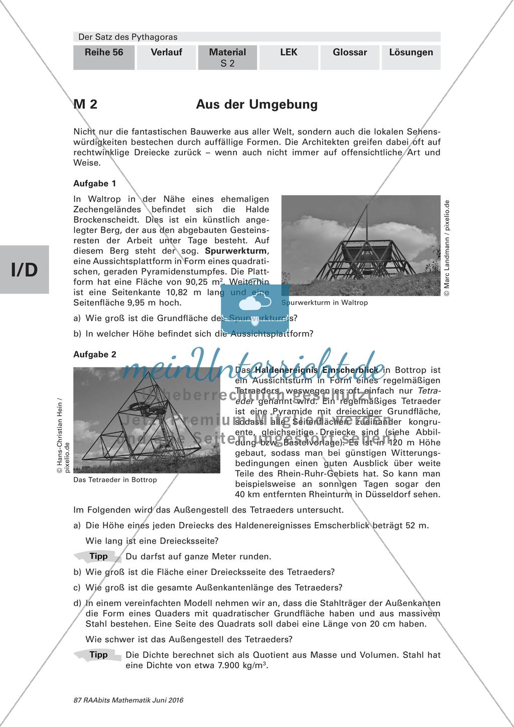 Satz des Pythagoras in der Architektur Preview 6