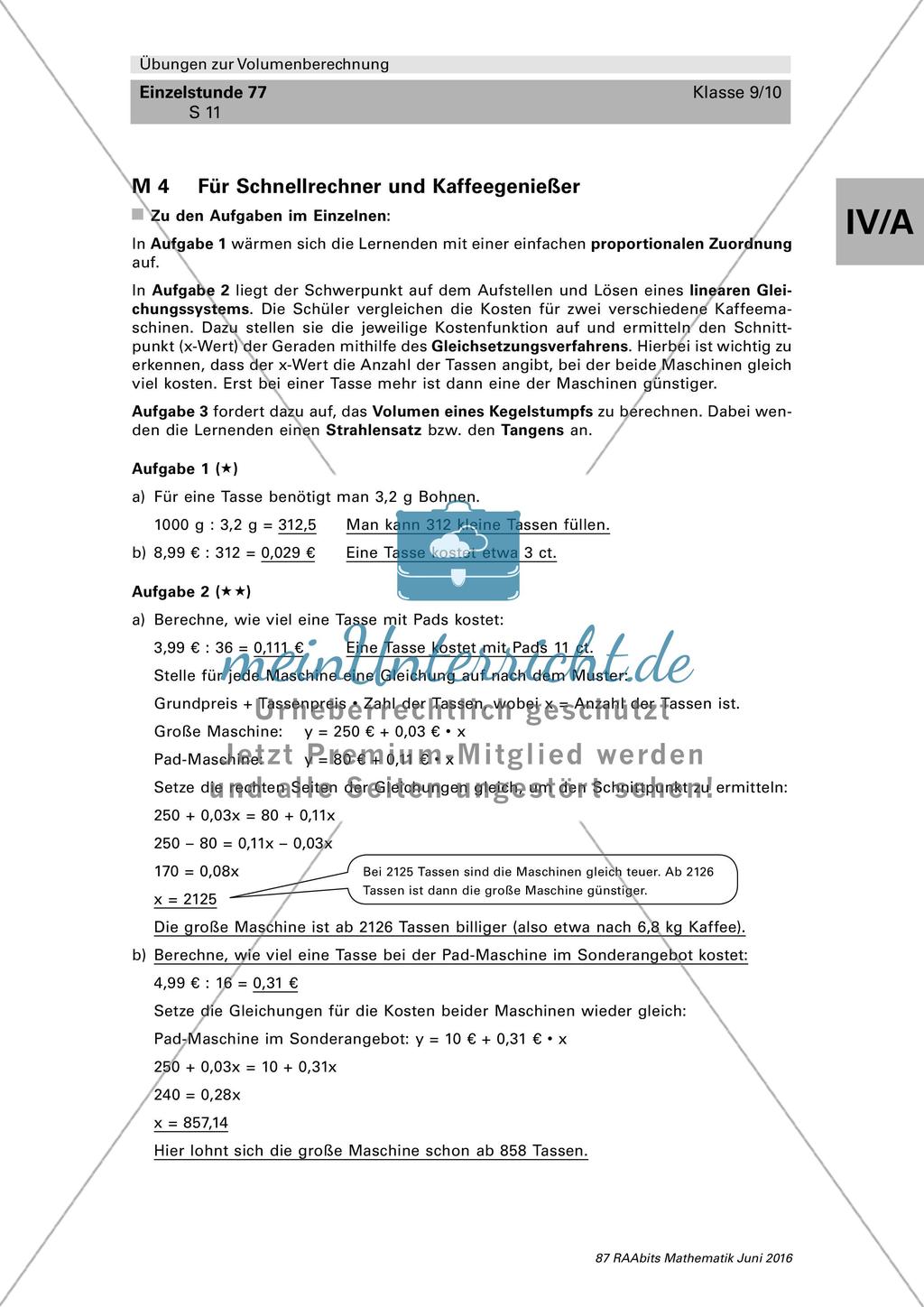 Übungen zur Volumenberechnung Preview 11