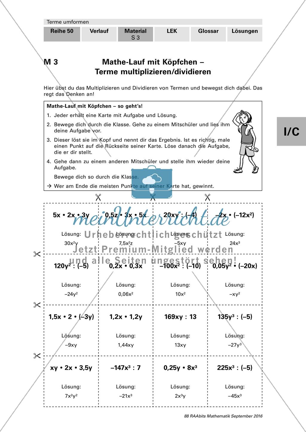 Anwendung von Rechengesetzen zur Berechnung von Termen Preview 3