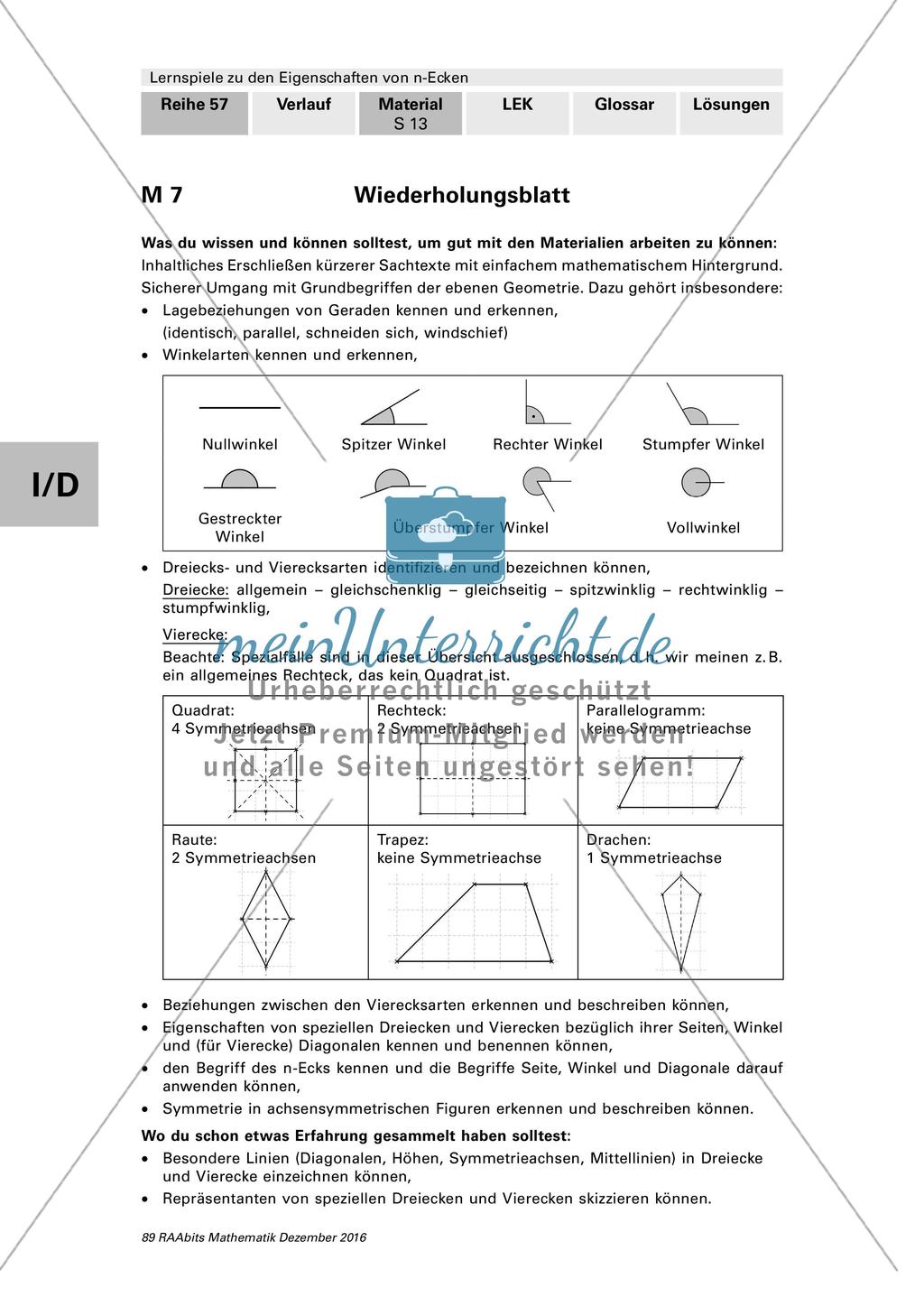 Wiederholunsblatt n-Ecke Preview 1