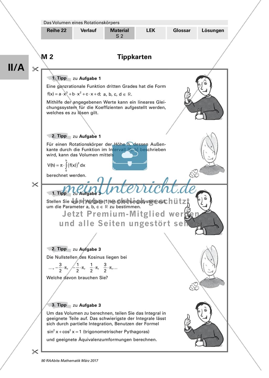 Das Volumen eines Rotationskörpers - alltagsbezogene Übungsaufgaben Preview 6