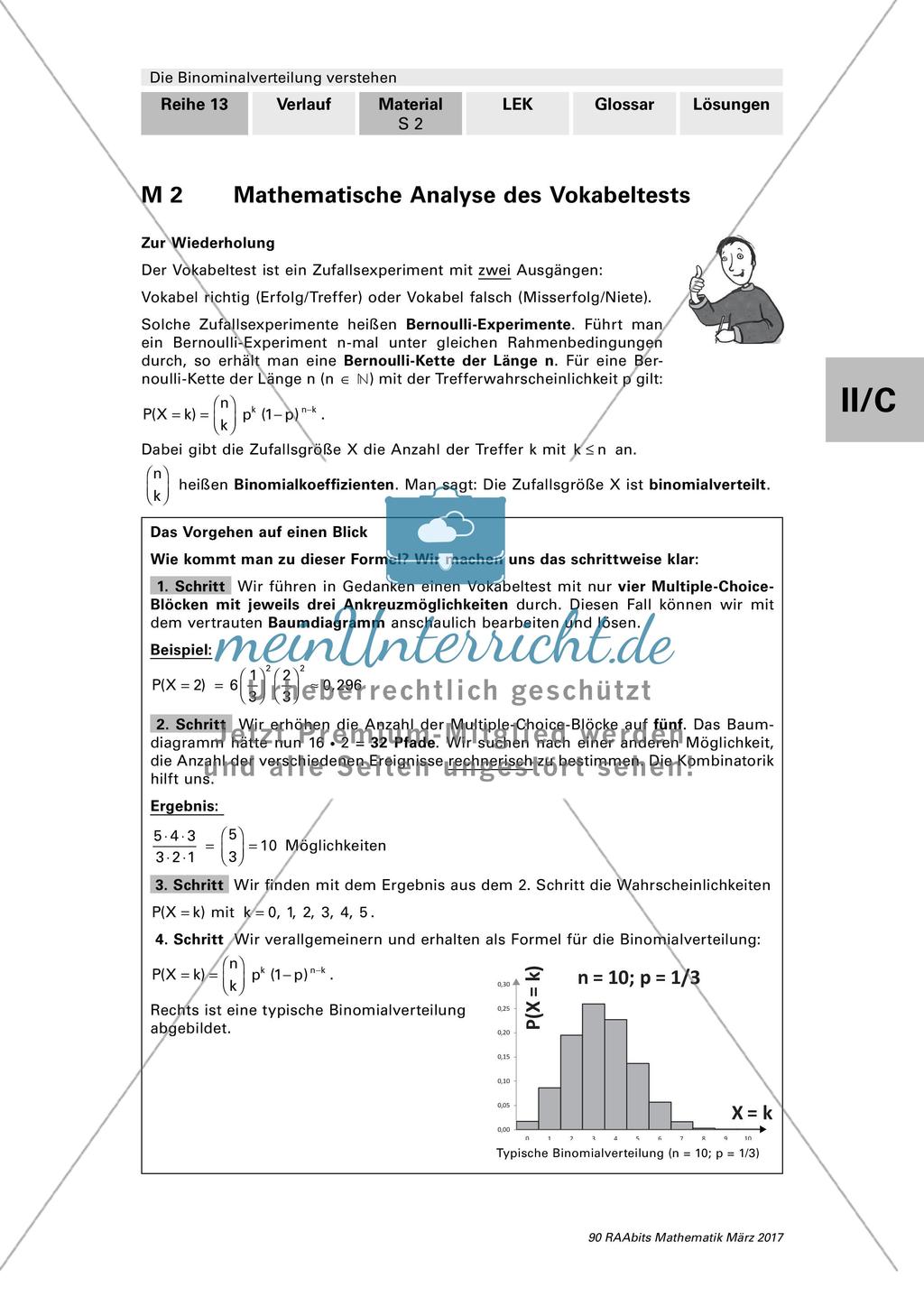 Vokabeltest Slowenisch - Einführung in die Binomialverteilung Preview 2