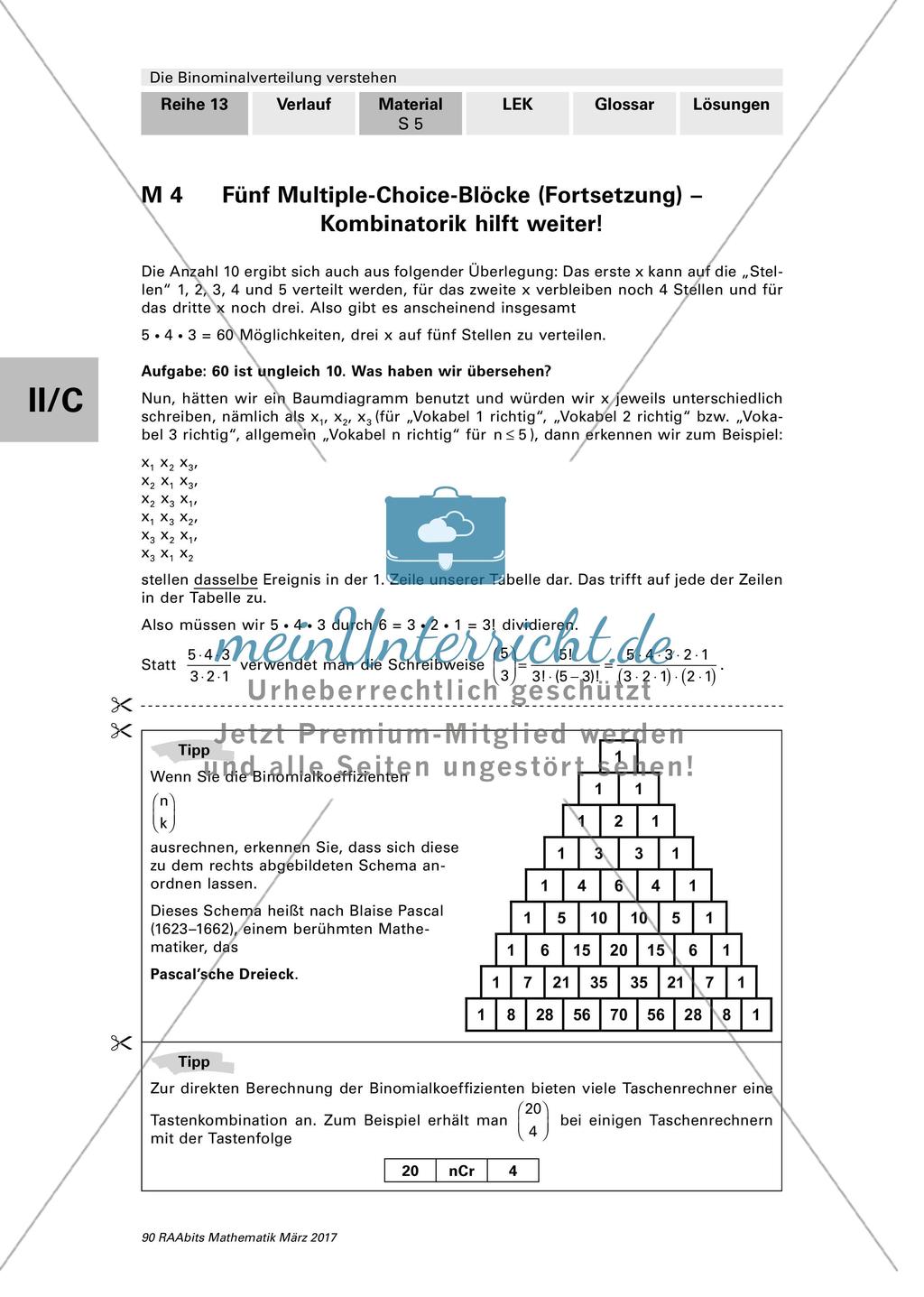 Vokabeltest Slowenisch - Einführung in die Binomialverteilung Preview 5