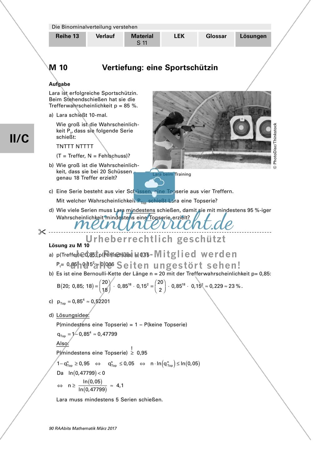Anwendungsaufgaben: Binomialverteilung Preview 1