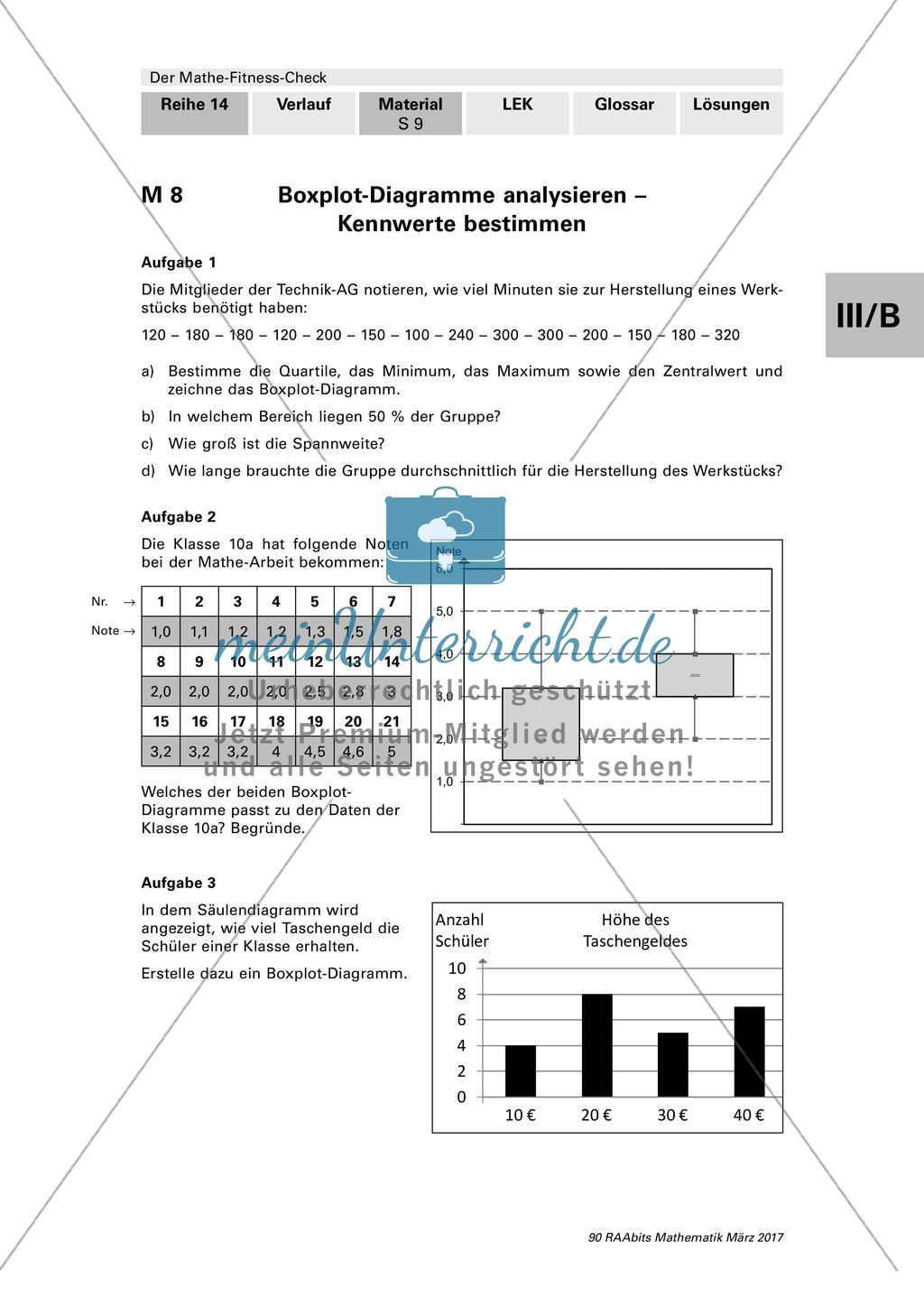 Analyse von Boxplot-Diagrammen Preview 1