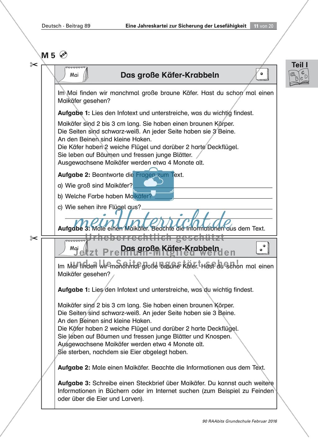 Erweiterung der Lesefähigkeit: Mit Texten durch das Jahr Preview 11