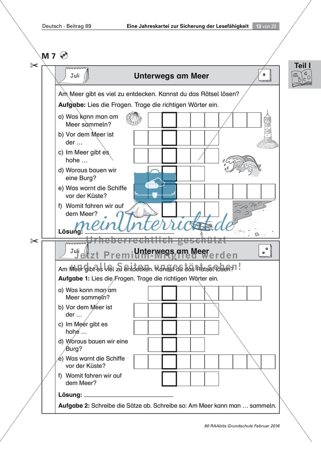 Erweiterung der Lesefähigkeit: Mit Texten durch das Jahr Preview 13