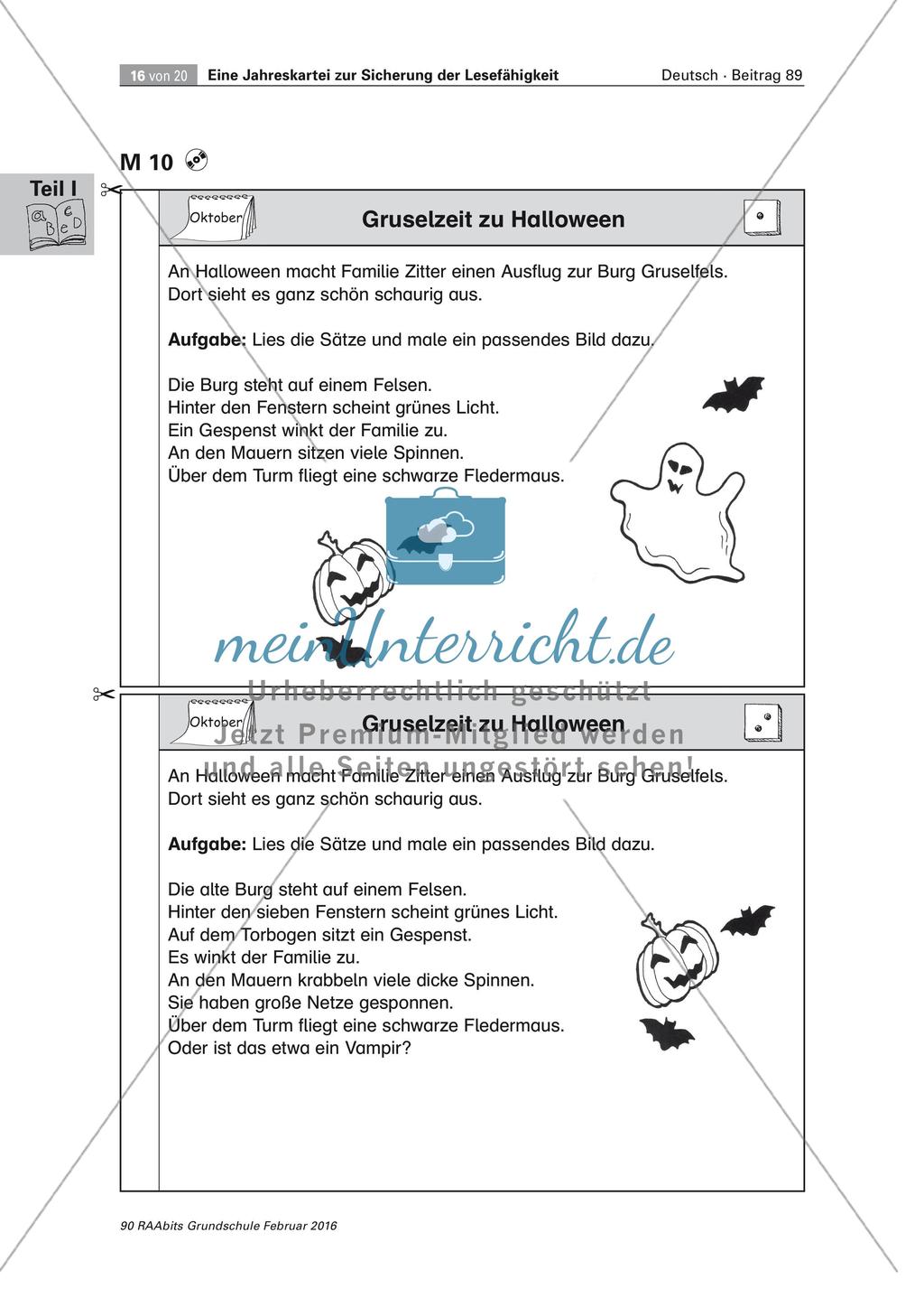Erweiterung der Lesefähigkeit: Mit Texten durch das Jahr Preview 16