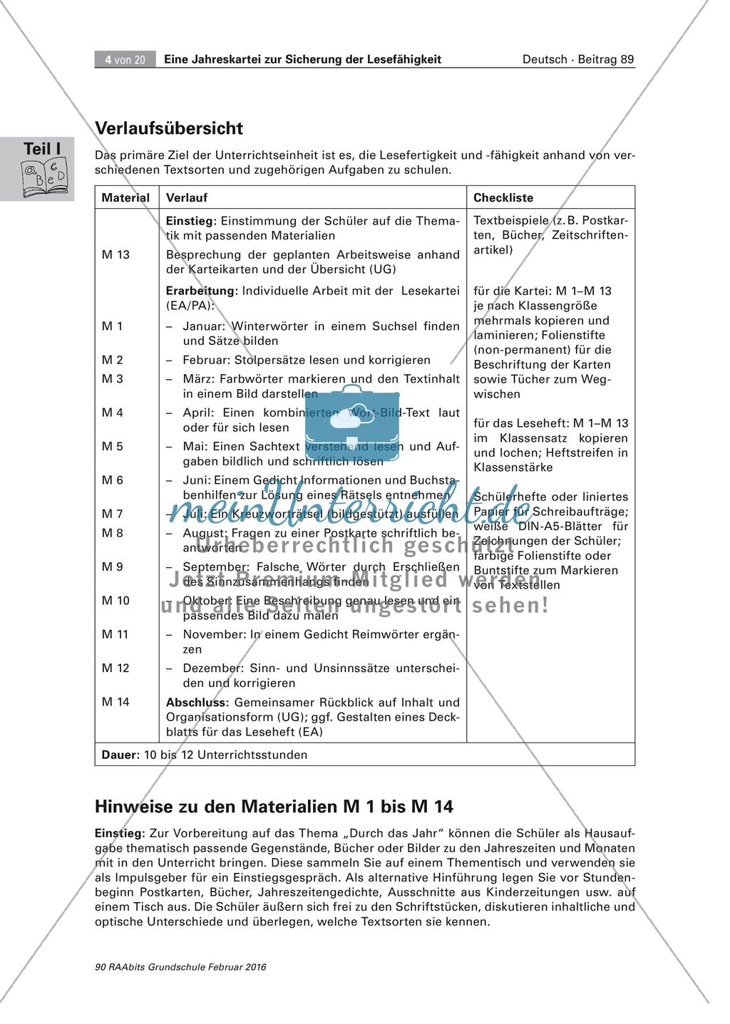 Erweiterung der Lesefähigkeit: Mit Texten durch das Jahr Preview 4