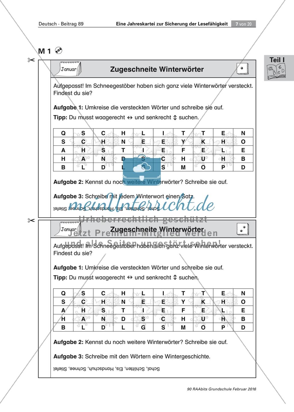 Erweiterung der Lesefähigkeit: Mit Texten durch das Jahr Preview 7