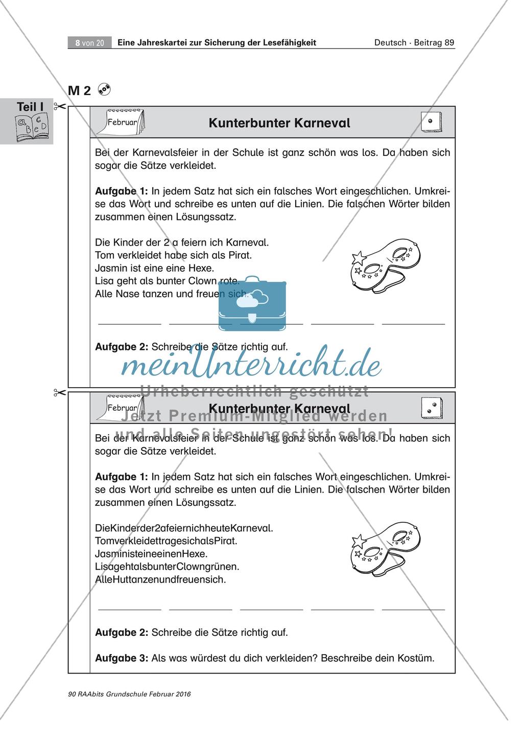 Erweiterung der Lesefähigkeit: Mit Texten durch das Jahr Preview 8