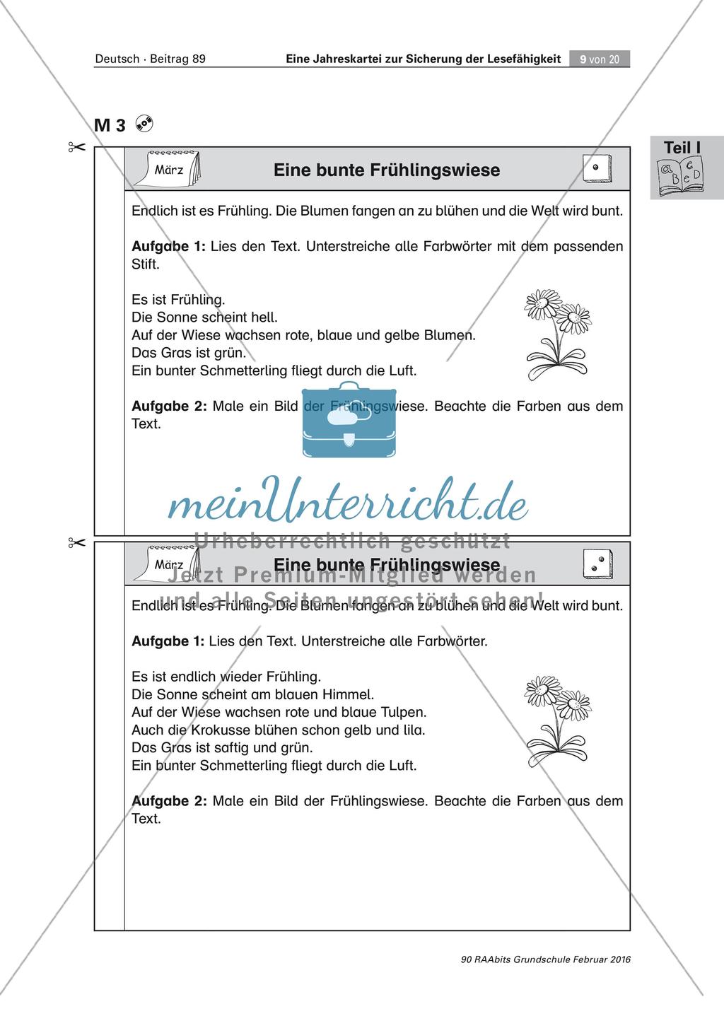 Erweiterung der Lesefähigkeit: Mit Texten durch das Jahr Preview 9