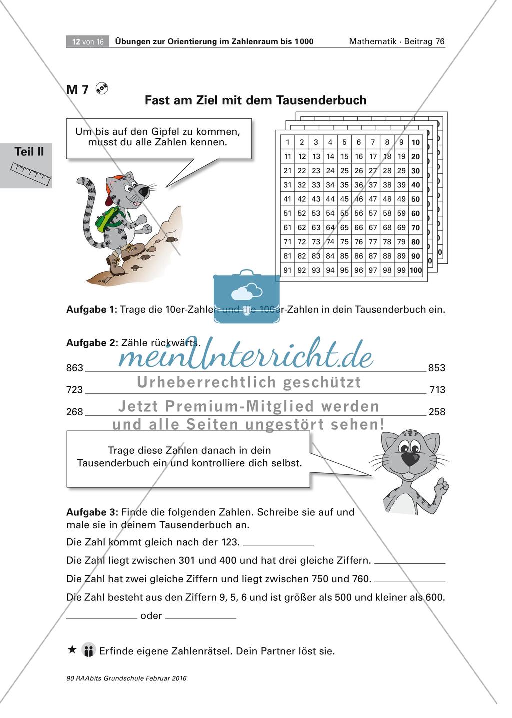 Orientierung im Zahlenraum bis 1000 Preview 12