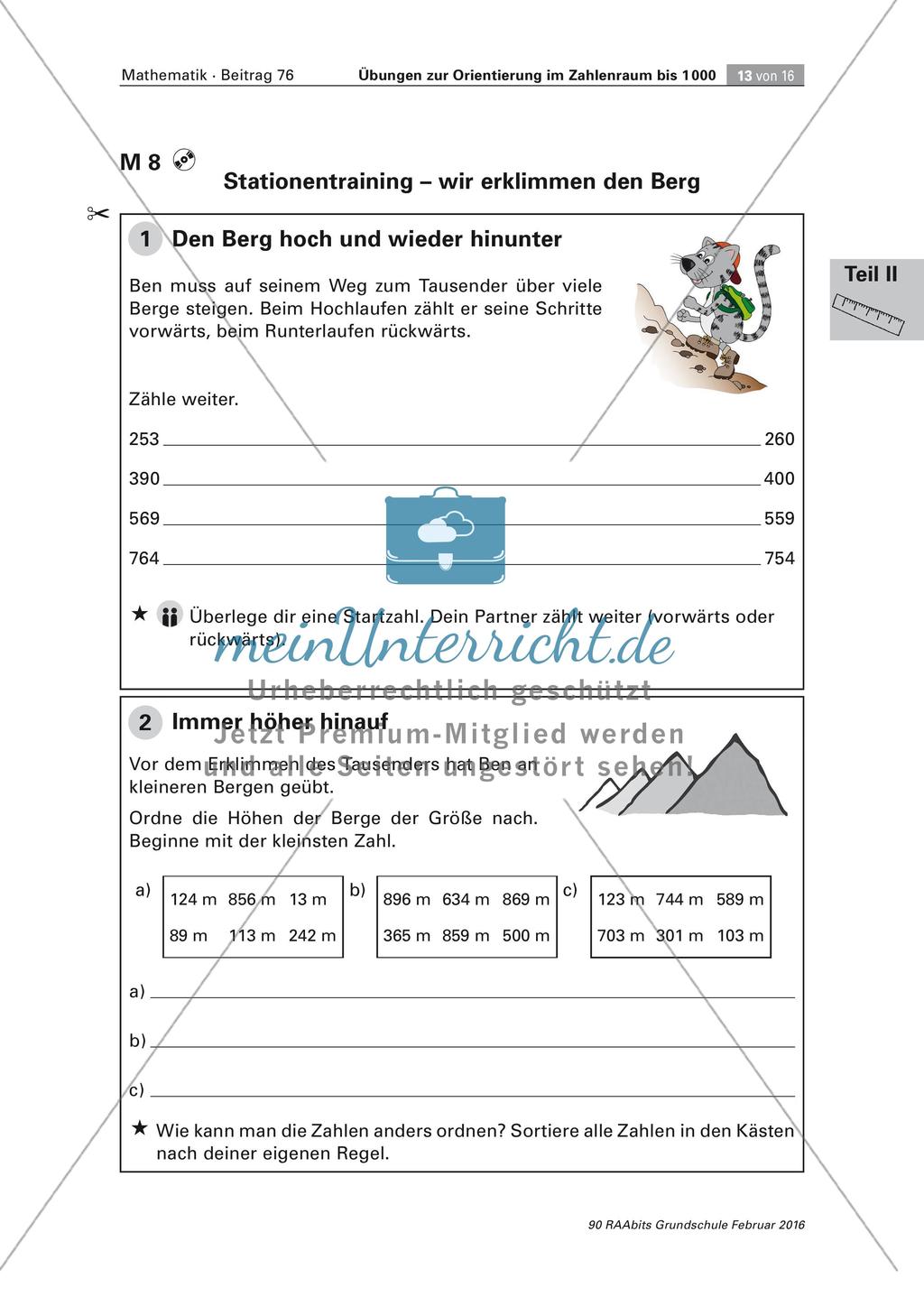 Orientierung im Zahlenraum bis 1000 Preview 13