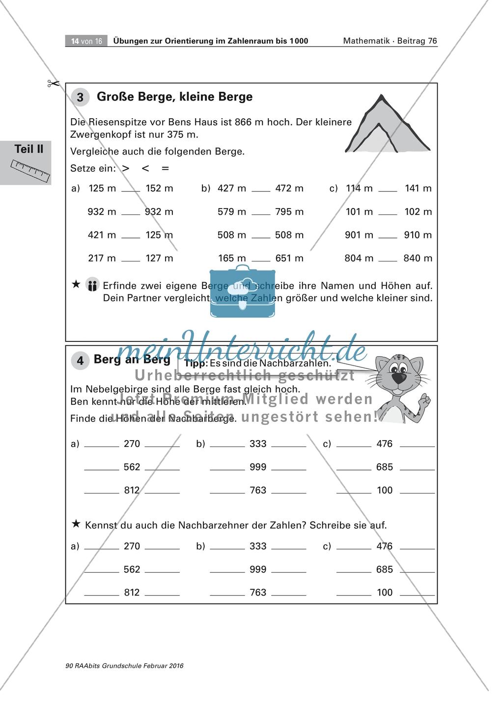 Orientierung im Zahlenraum bis 1000 Preview 14