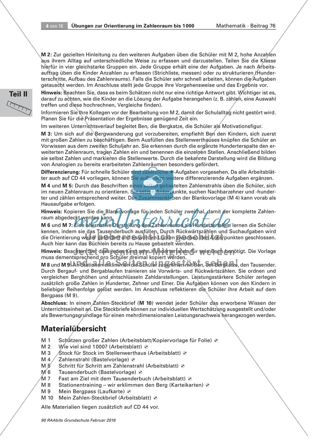 Orientierung im Zahlenraum bis 1000 Preview 4