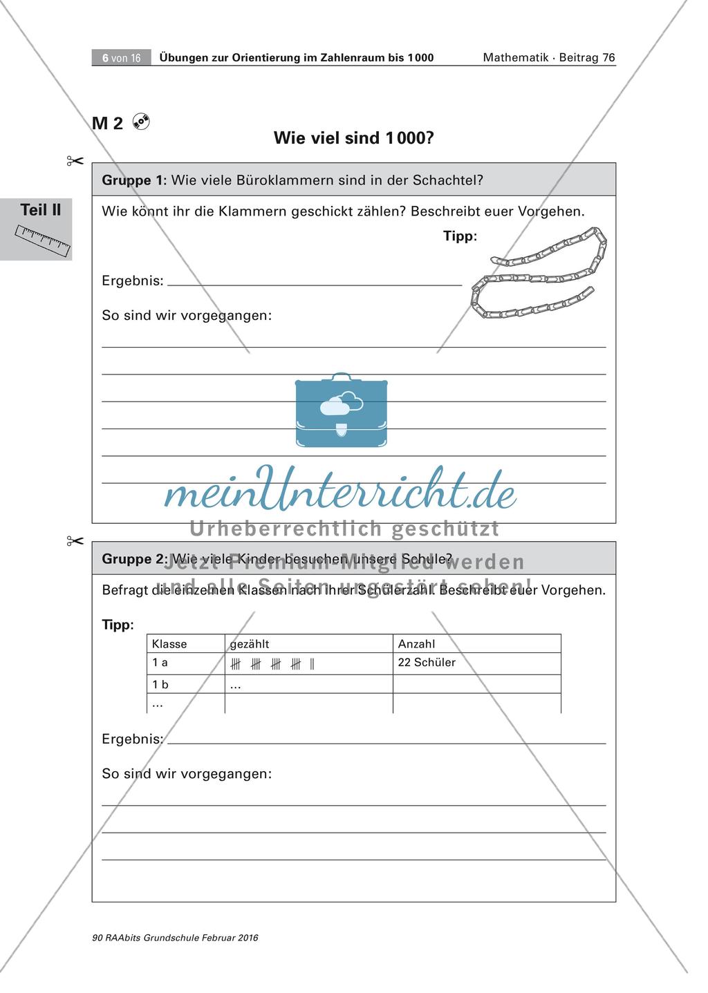 Orientierung im Zahlenraum bis 1000 Preview 6