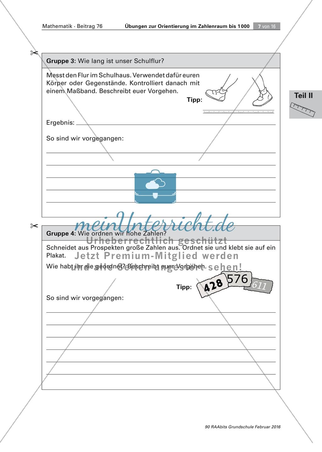 Orientierung im Zahlenraum bis 1000 Preview 7