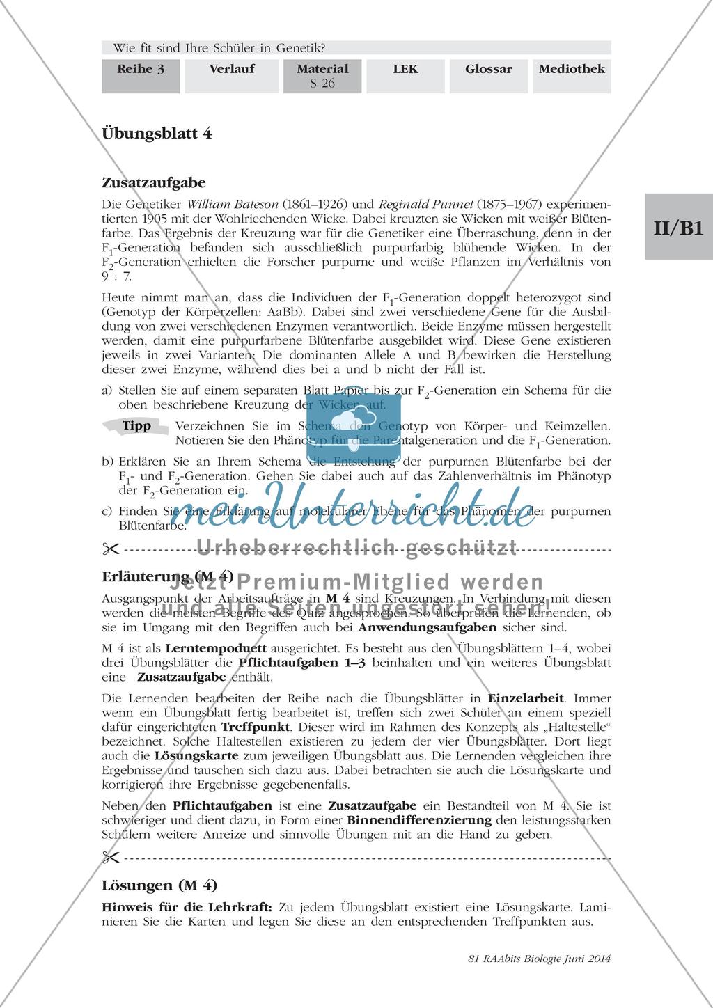 Genetik: Lerntempoduett zur Vererbung Preview 6