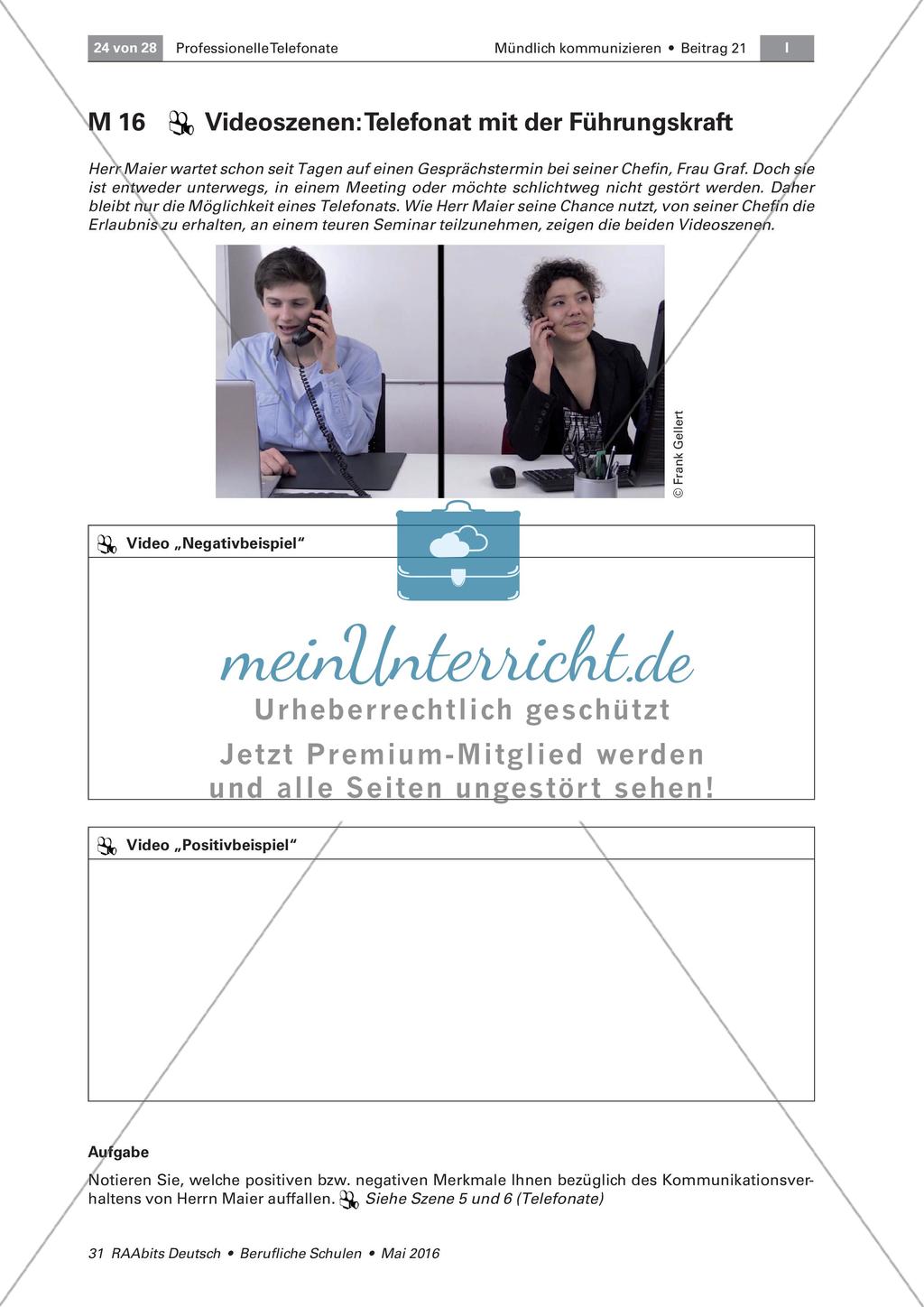 Geschäftliche Telefonate - Zielführende Äußerung von Wünschen Preview 2