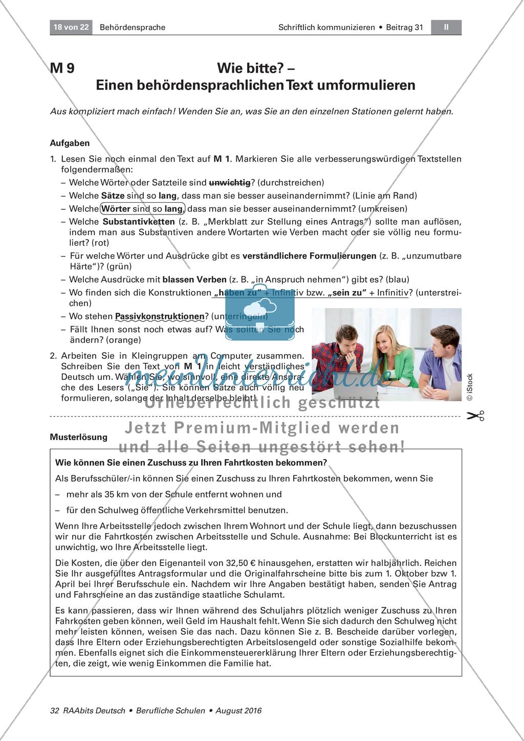 Behördensprache - Verständnis und Vereinfachen Preview 13