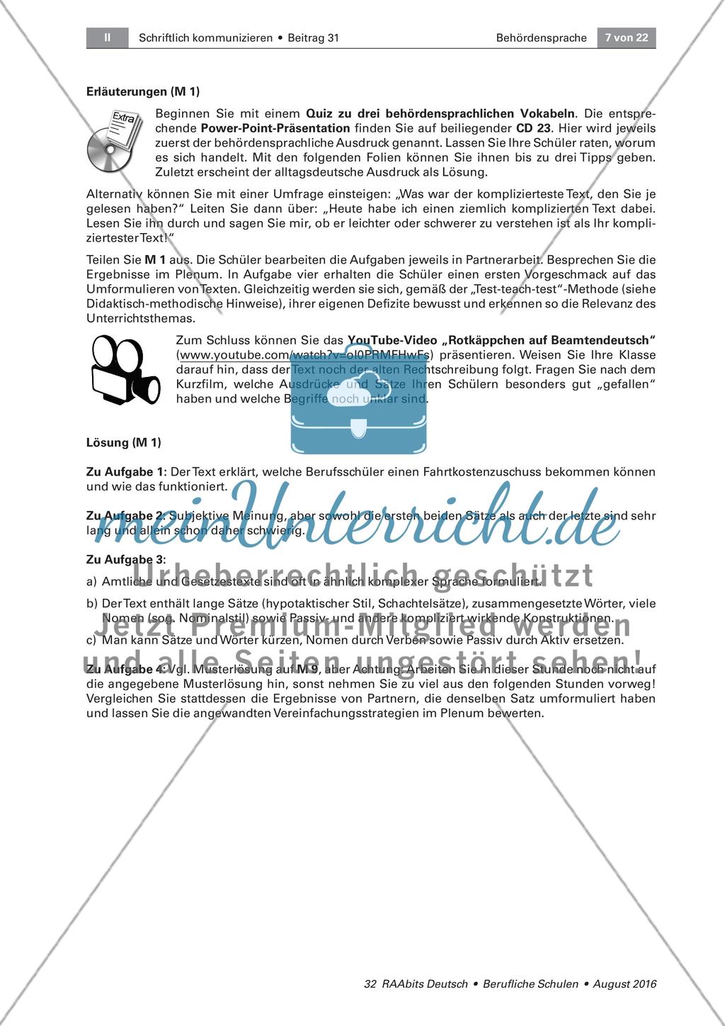 Behördensprache - Verständnis und Vereinfachen Preview 2