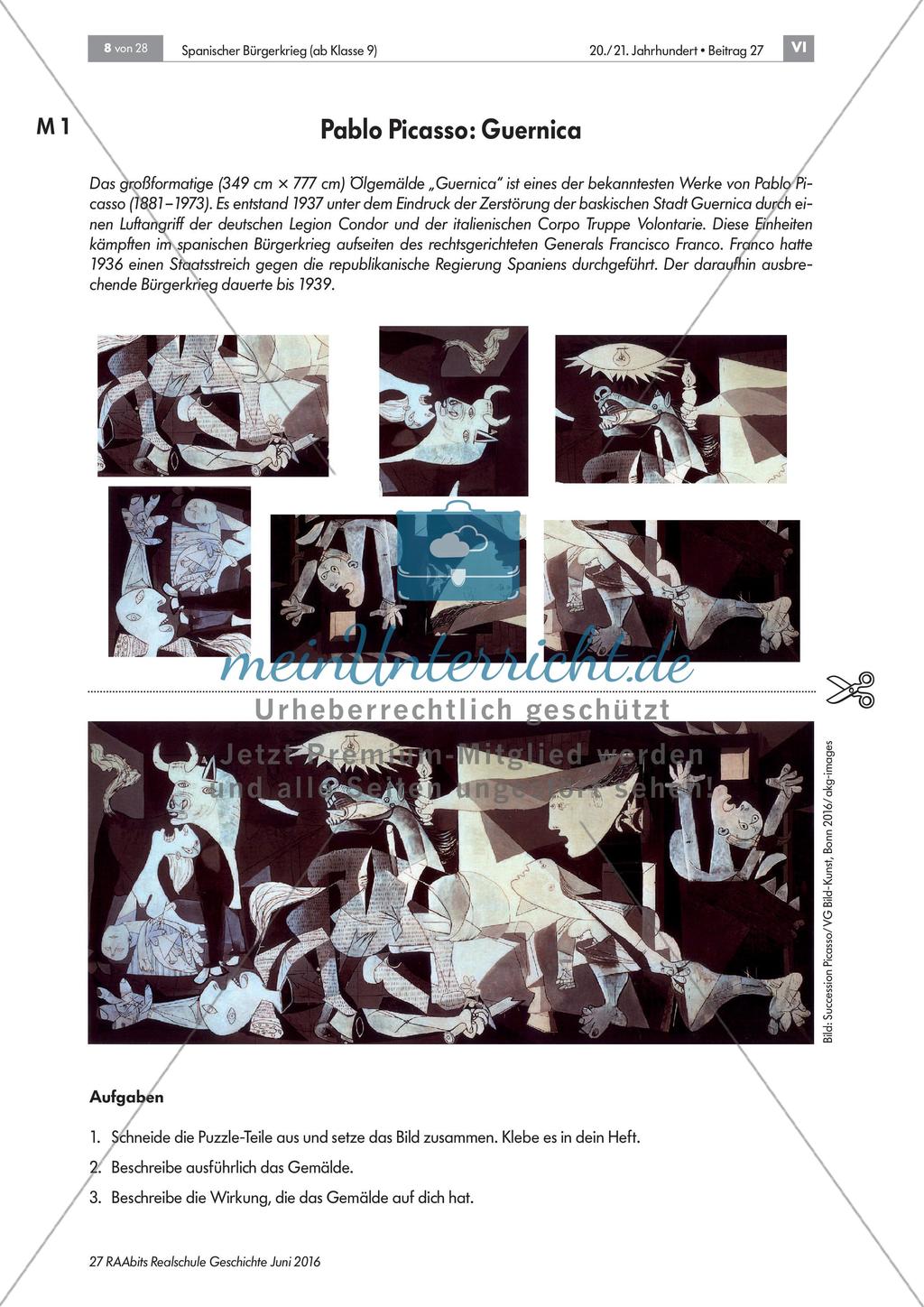 Der Verlauf des spanischen Bürgerkriegs 1936-1939 Preview 1