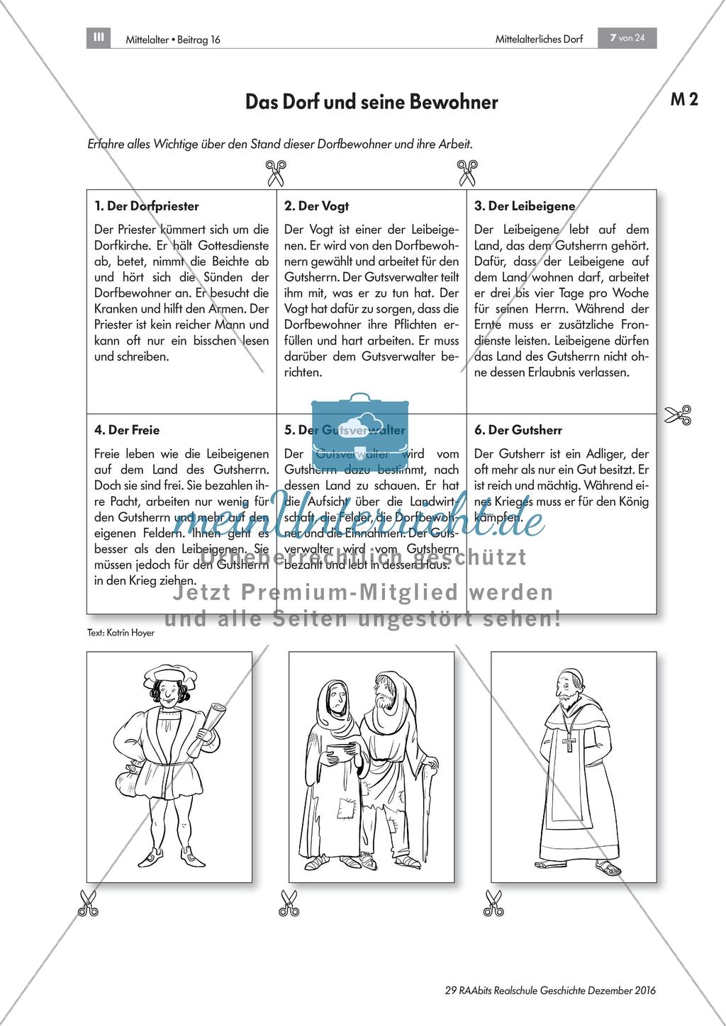 Das mittelalterliche Dorf und seine Bewohner Preview 2