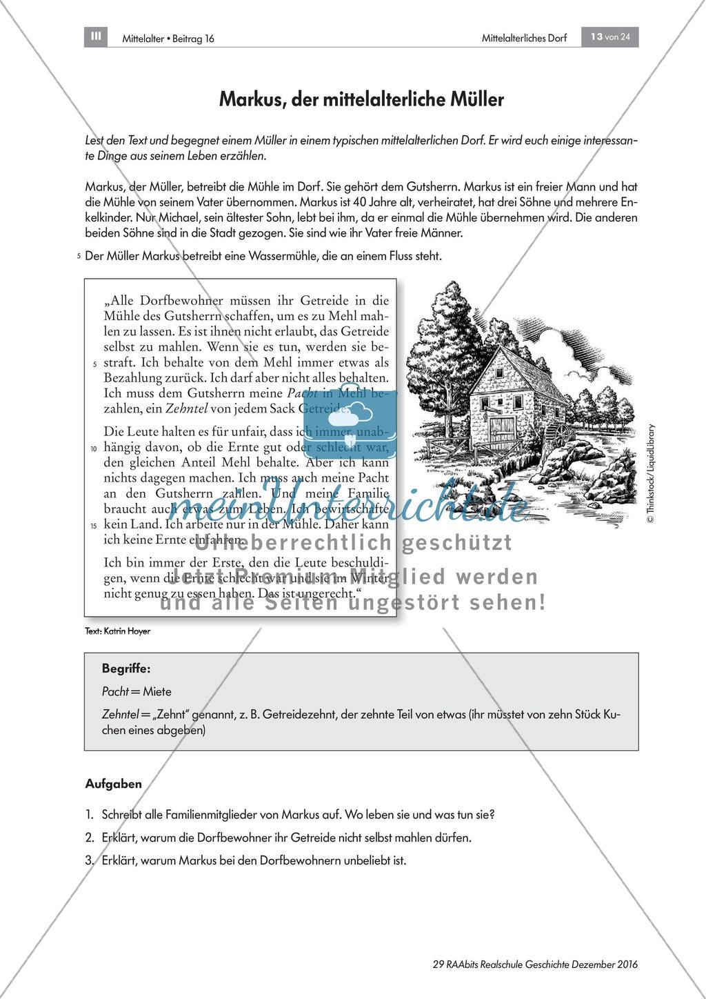 Mittelalter: Das Leben der Dorfbewohner Preview 3