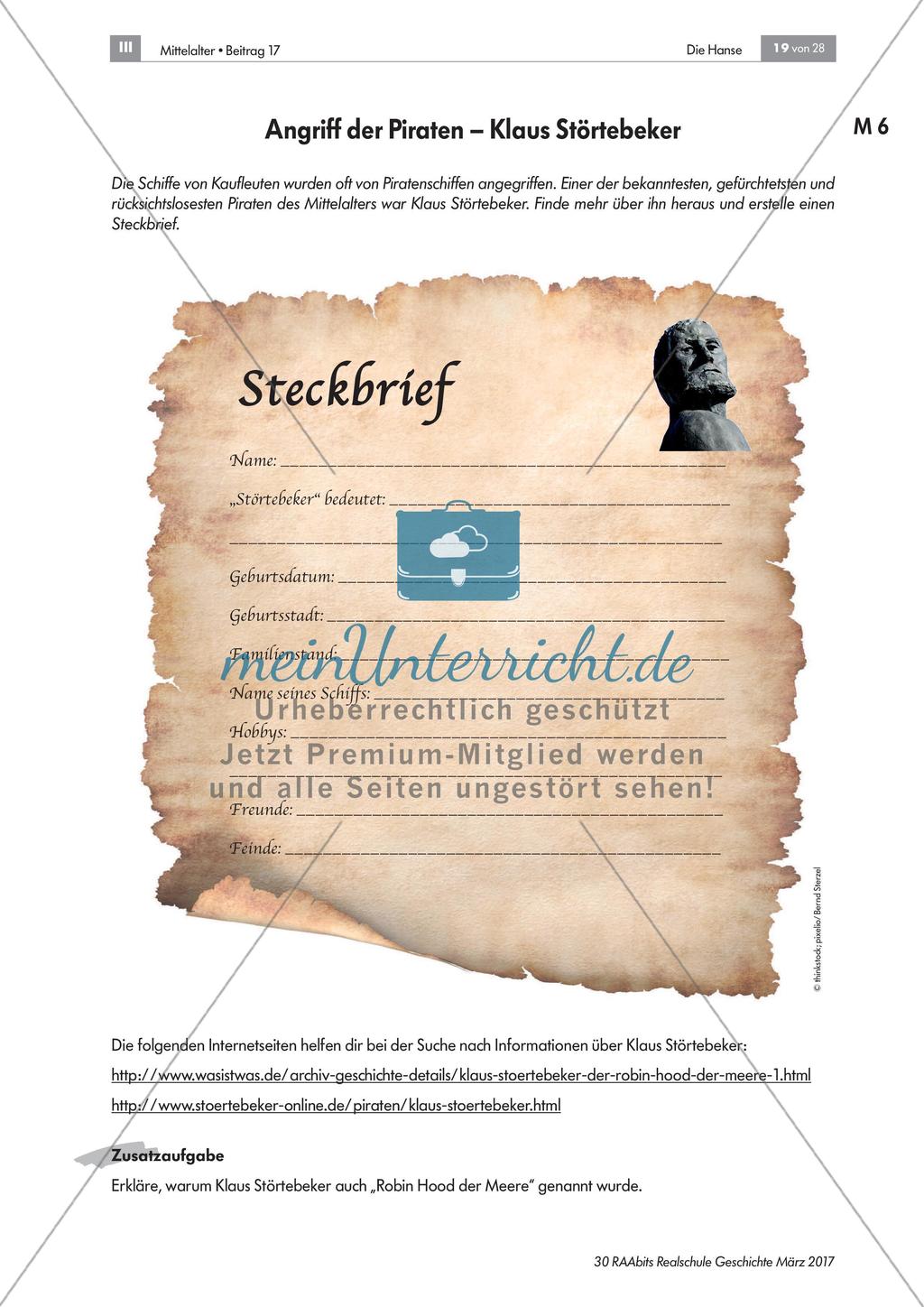 Der Weg der Hansekaufleute – Transportmittel und Gefahren Preview 3