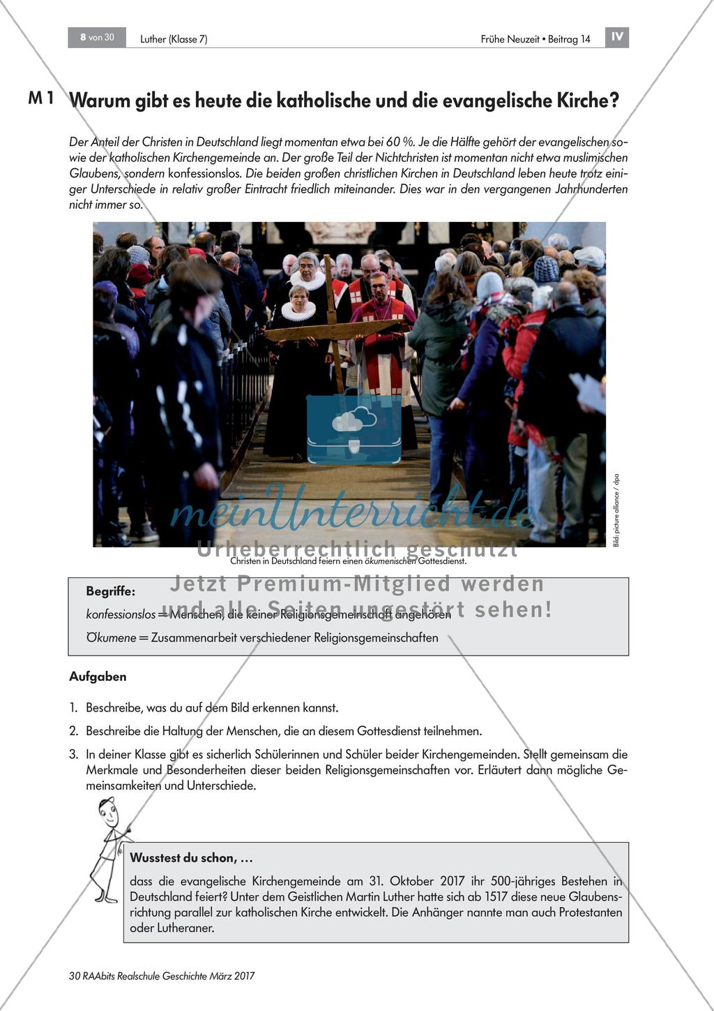 Luther und die Reformation: Unzufriedenheit mit der Kirche Preview 1