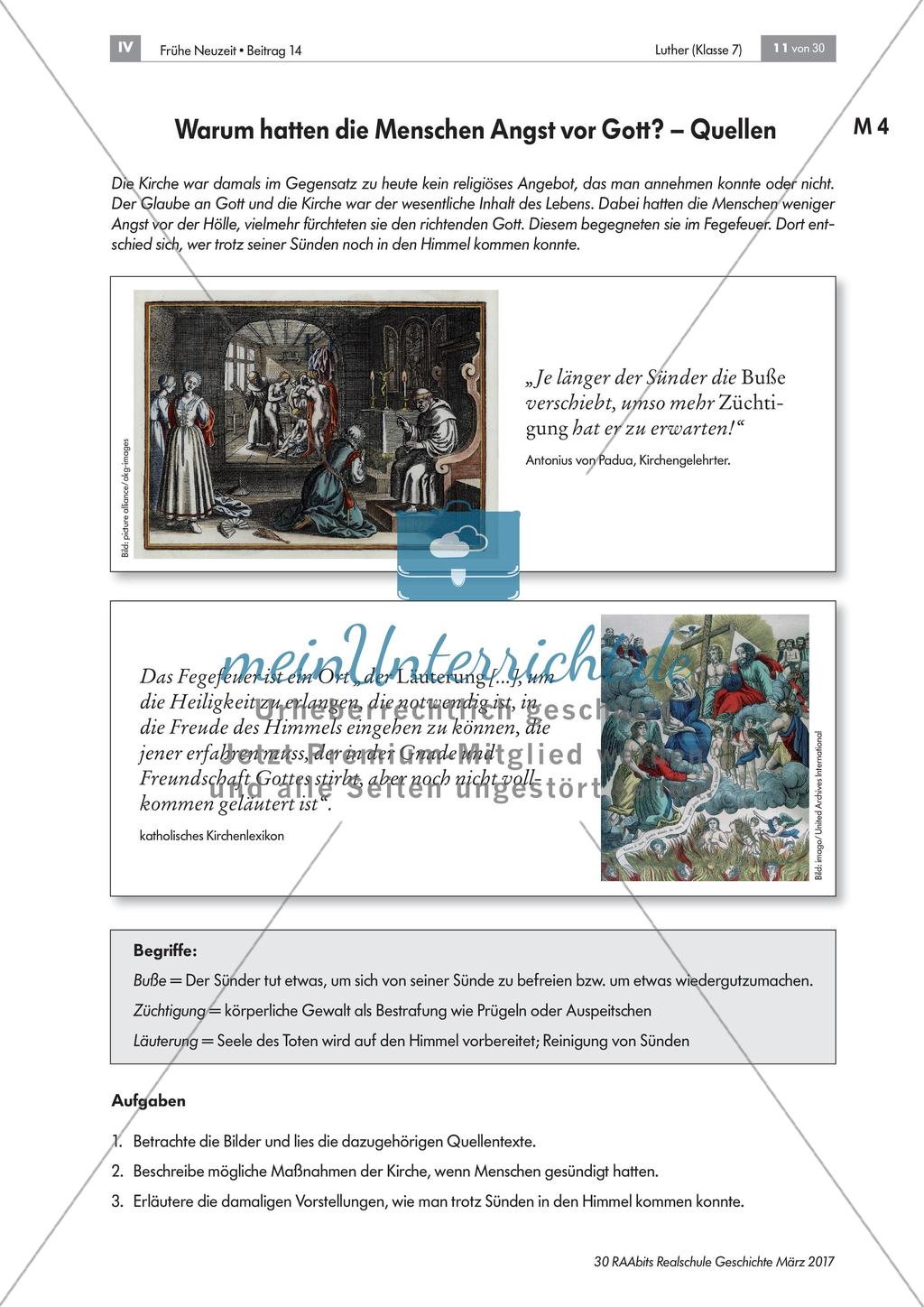 Luther und die Reformation: Unzufriedenheit mit der Kirche Preview 4