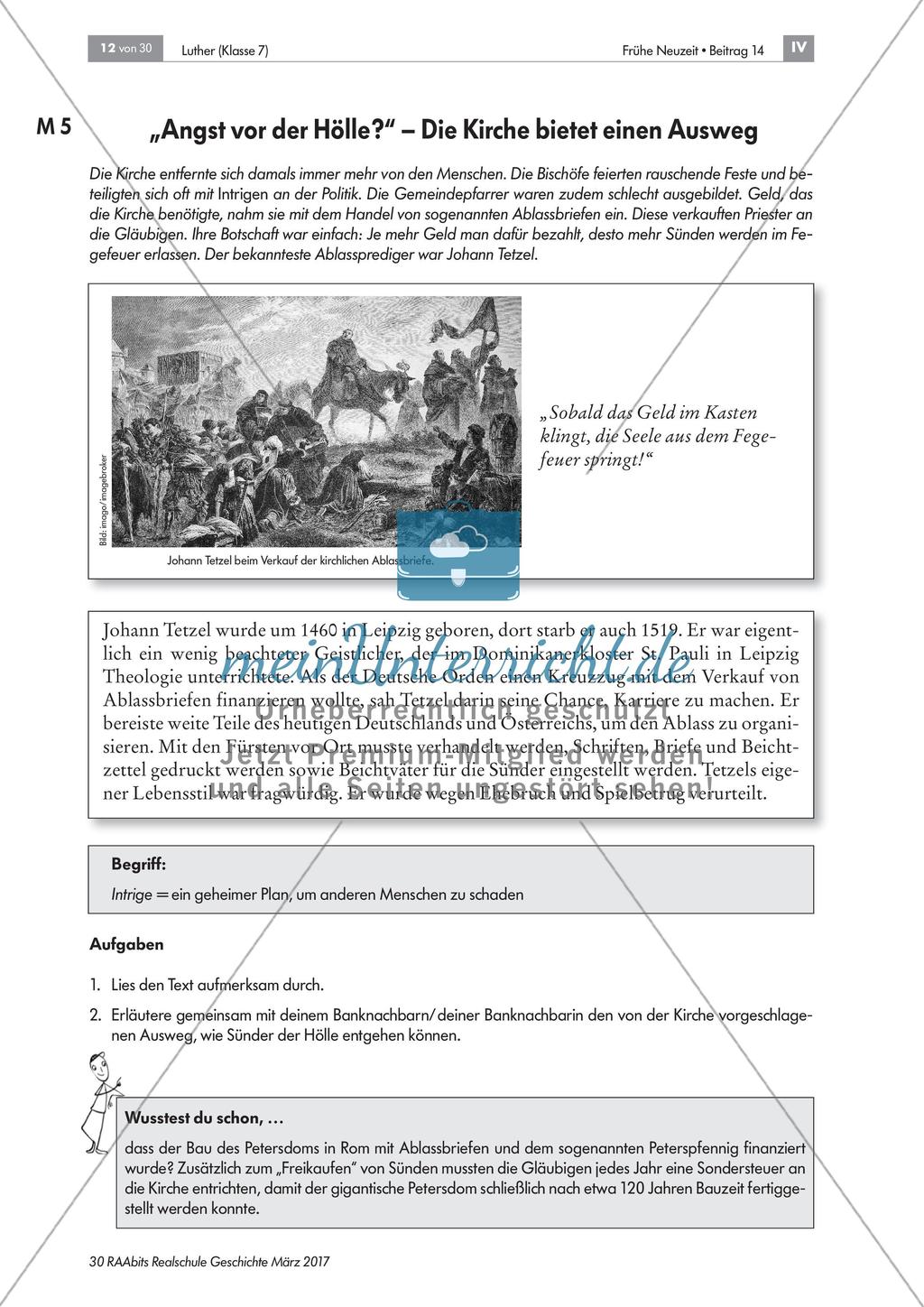 Luther und die Reformation: Unzufriedenheit mit der Kirche Preview 5